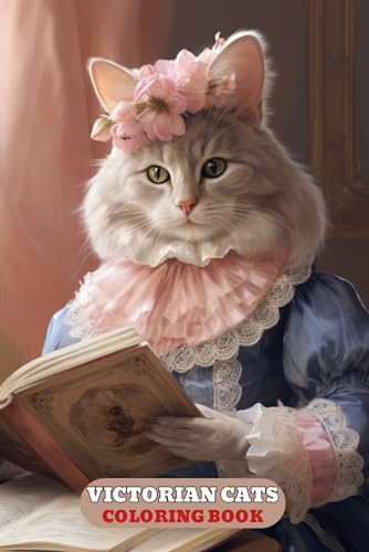 VICTORIAN CATS COLORING BOOK: With Cute kittens, fashion, Cat in dress, kitty pages, and More von Independently published